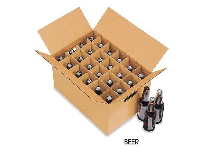 Boîte de expédition de caisse de vin de Debossing, cartons d'expédition